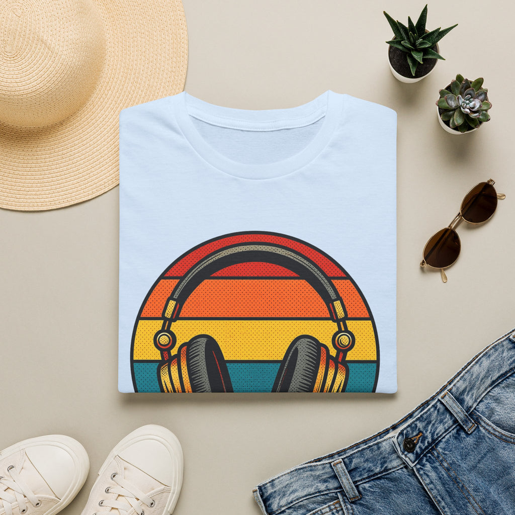 Headphones Retro Sunset T-Shirt