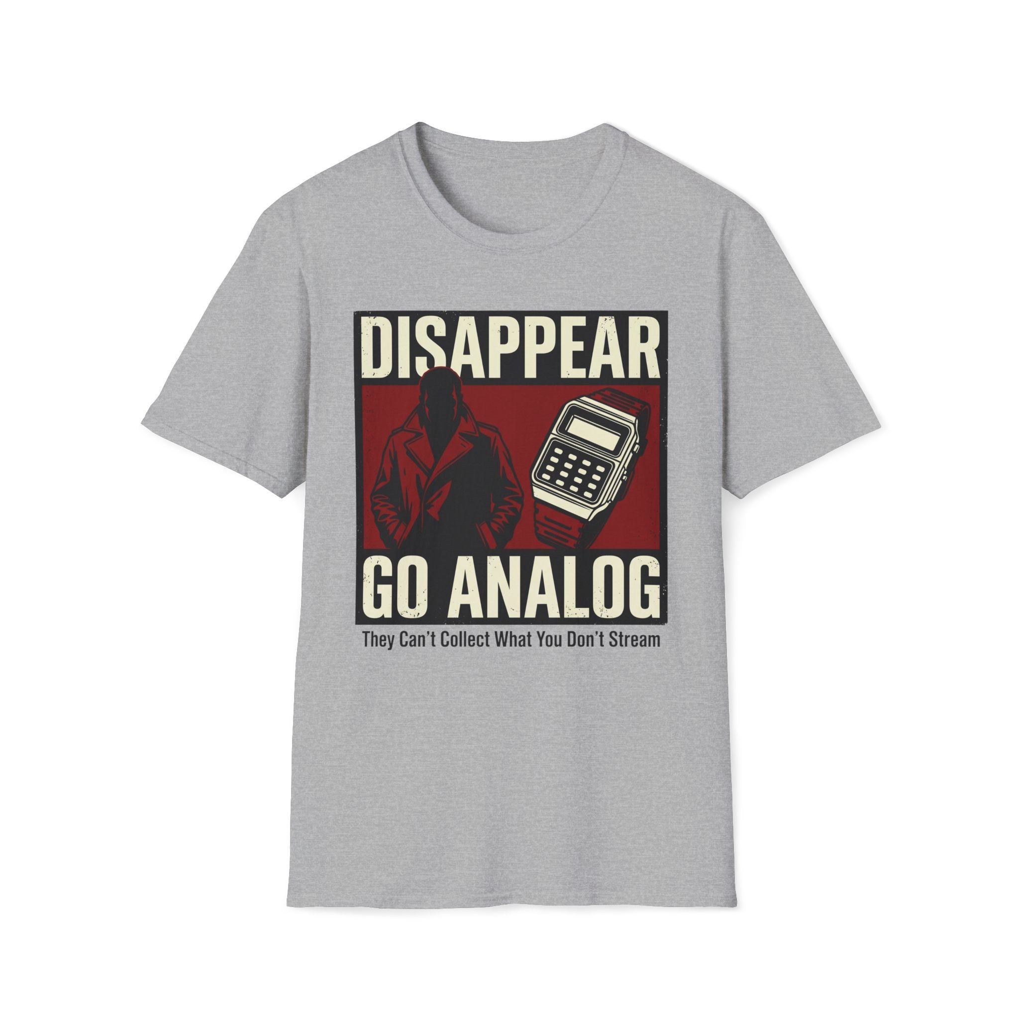 Disappear, Go Analog Retro Graphic T-Shirt