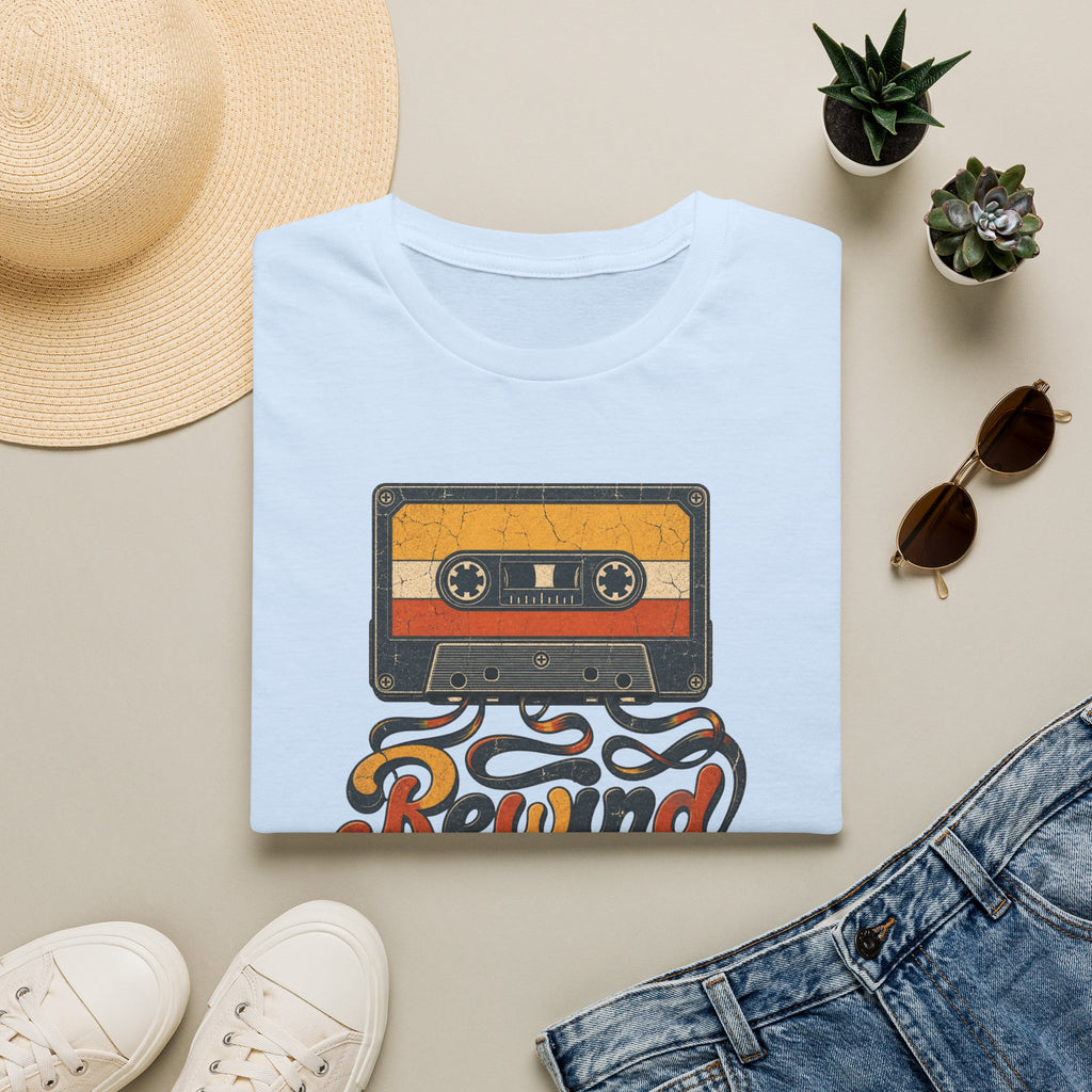 Retro Cassette 'Rewind' T-Shirt