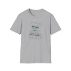 Cassette Tape Schematic T-Shirt — Retro Audio Diagram Tee