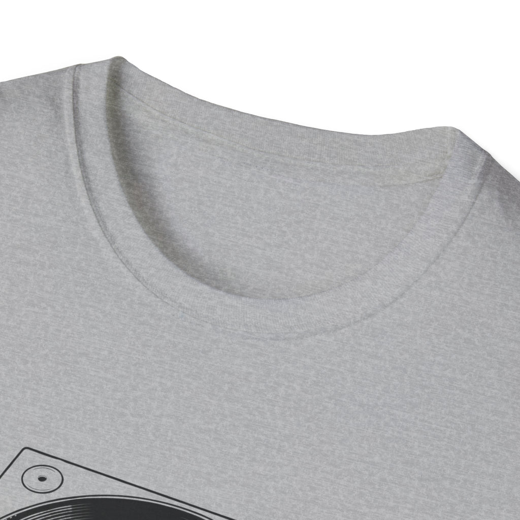 Turntable Vinyl Record T‑Shirt — Retro DJ Music Tee