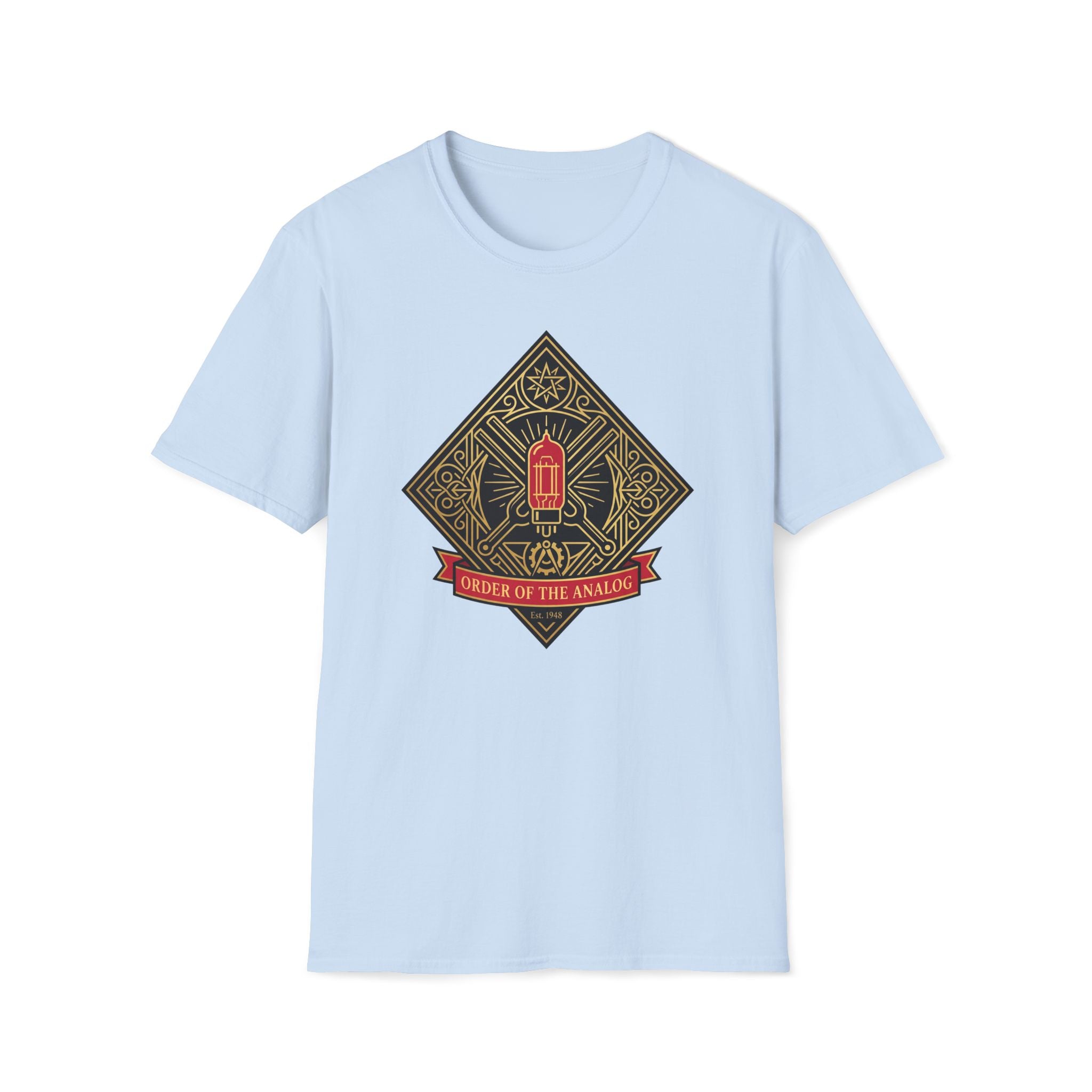 Lantern Emblem T-Shirt — 'Order of the Anvil' Vintage Crest Tee