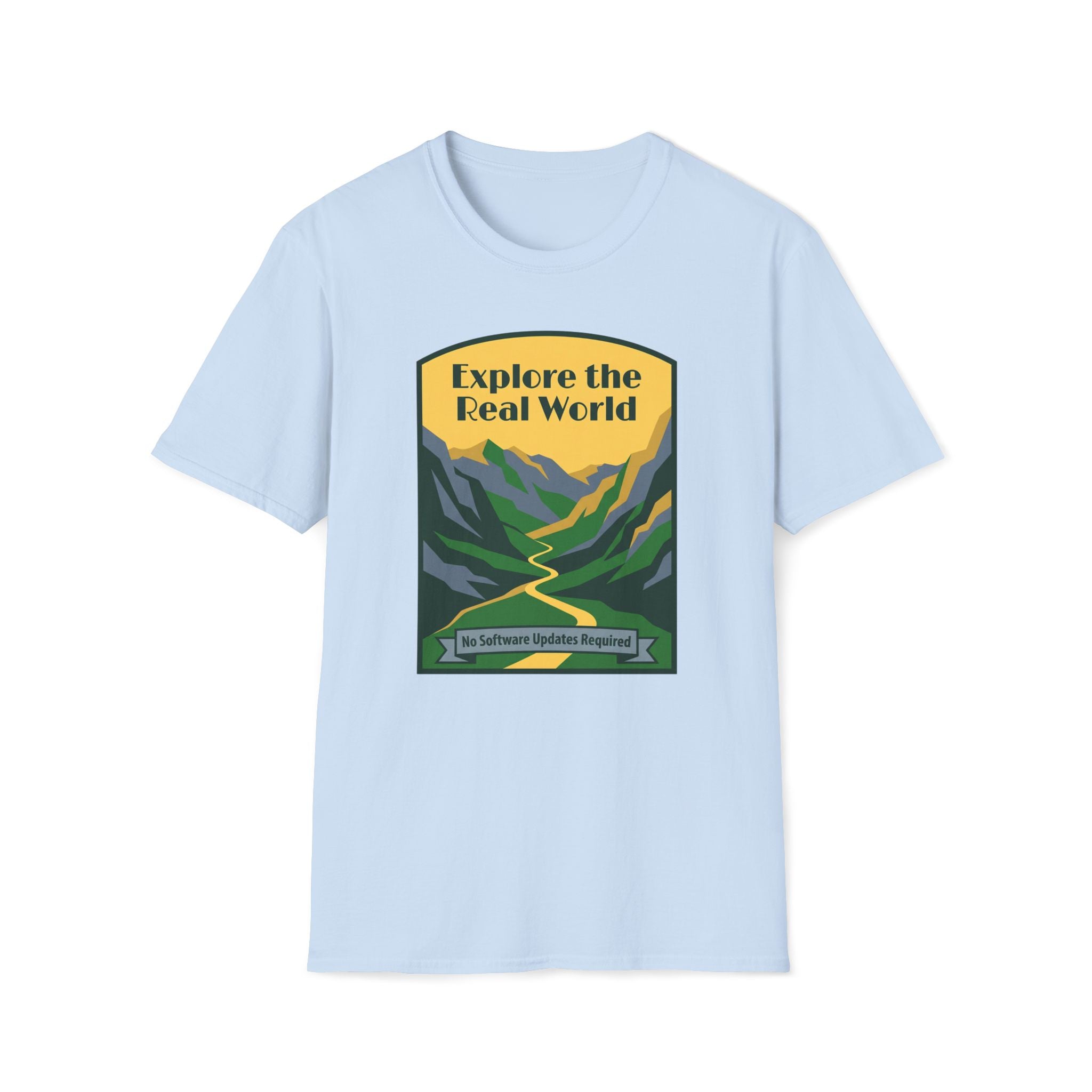 Explore the Real World T-Shirt — Vintage Mountain Adventure Tee