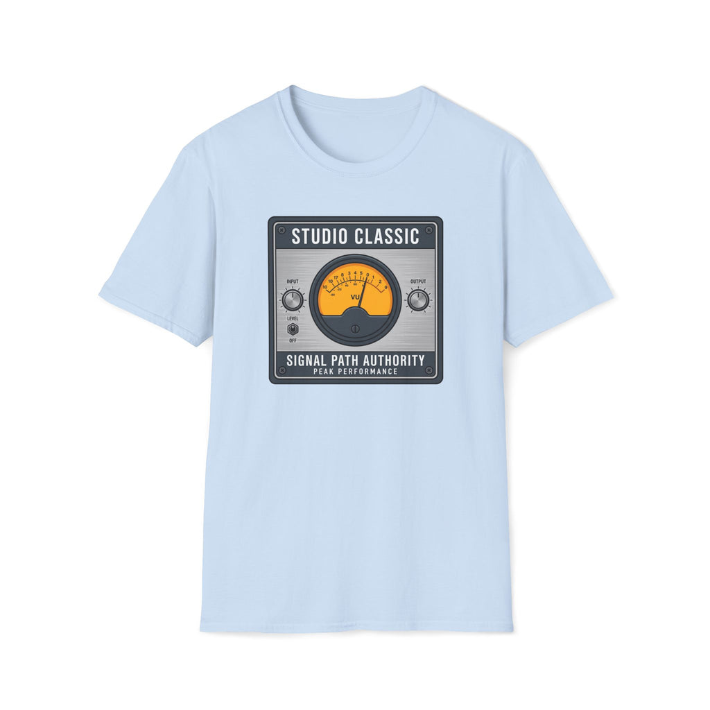 Studio Classic VU Meter T-Shirt — Vintage Audio Engineer Tee
