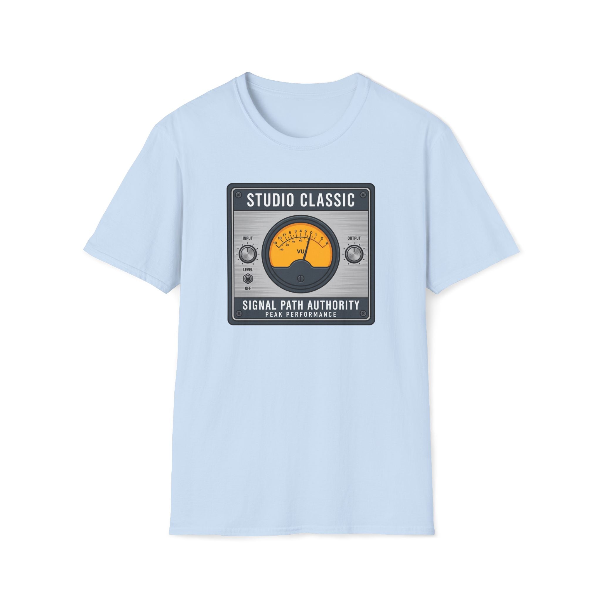 Studio Classic VU Meter T-Shirt — Vintage Audio Engineer Tee