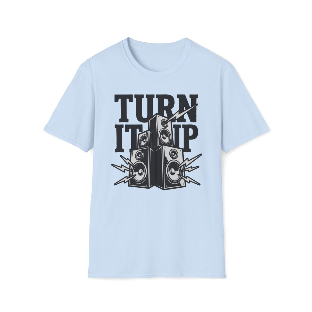 Turn It Up T-Shirt — Loud Speaker Music Graphic Tee