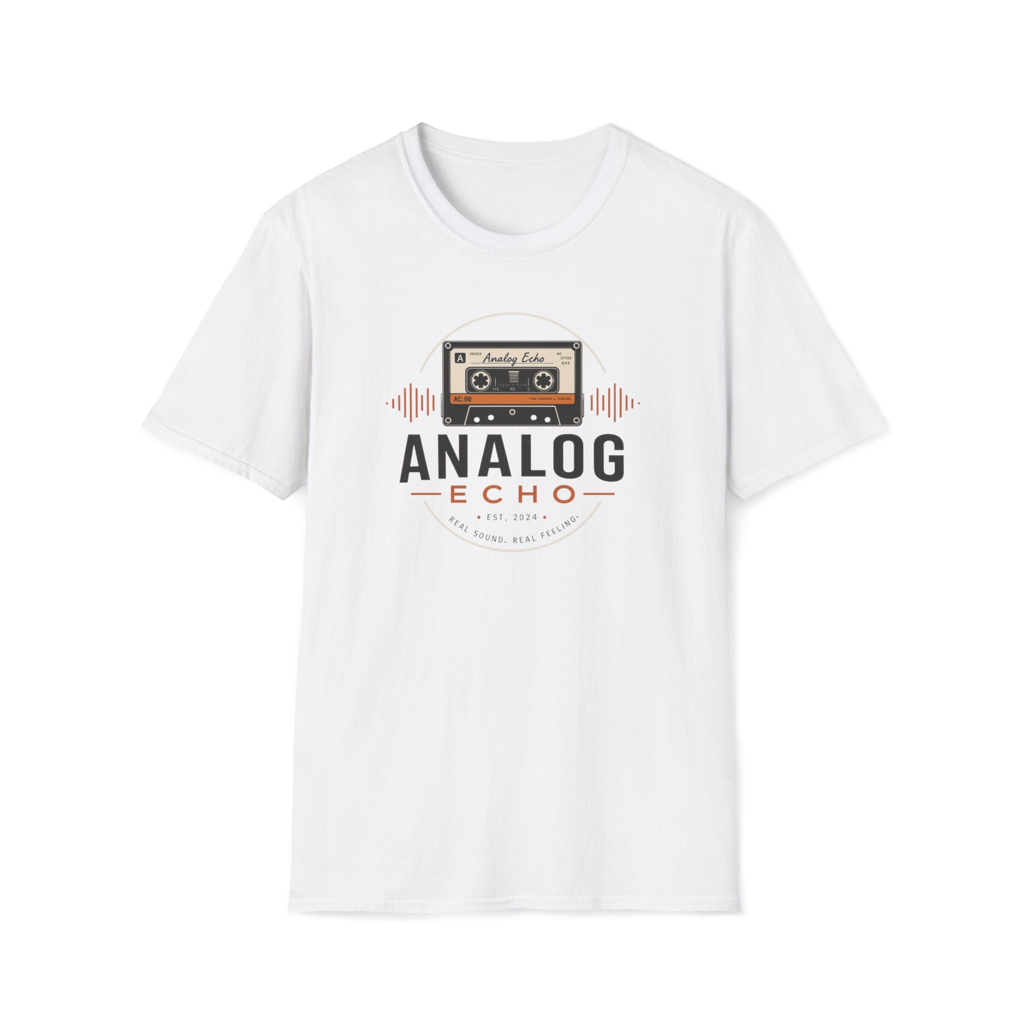 Analog Echo Cassette T-Shirt — Retro Music Tee