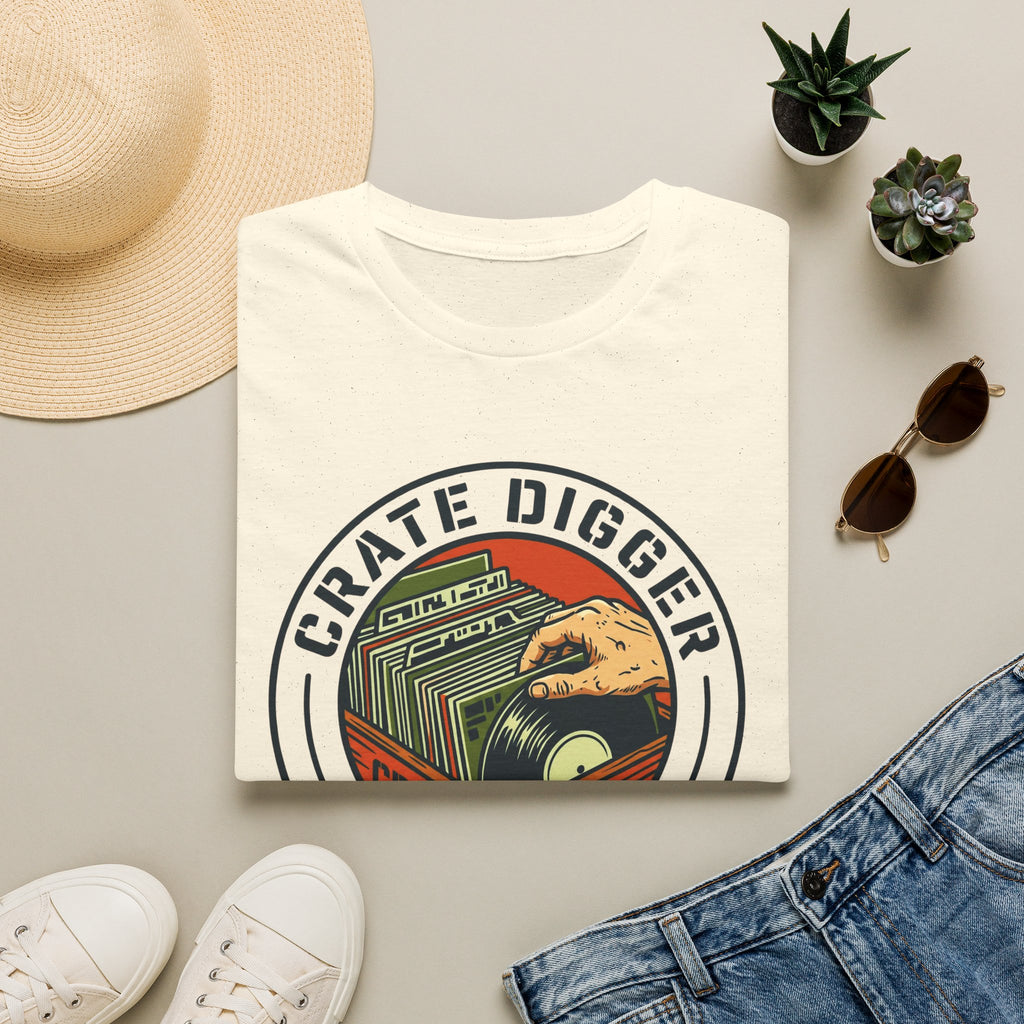 Crate Digger T-Shirt – Retro Vinyl Record Collector Tee