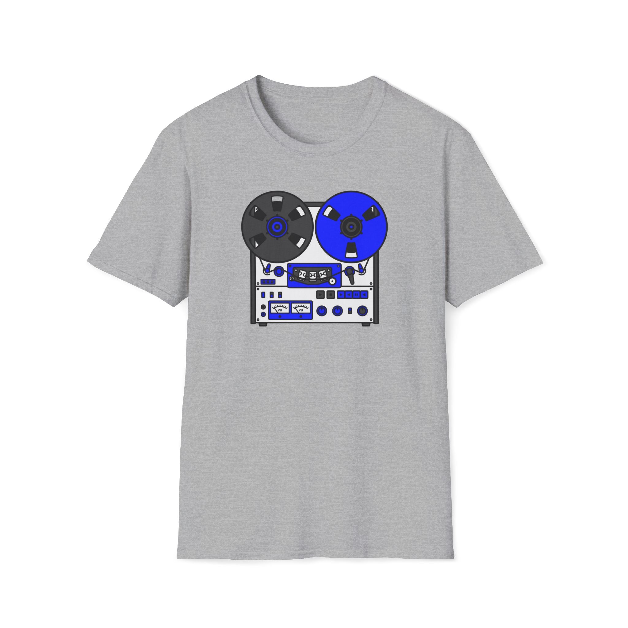 Reel-to-Reel Tape Machine T-Shirt — Vintage Audio Nostalgia Tee