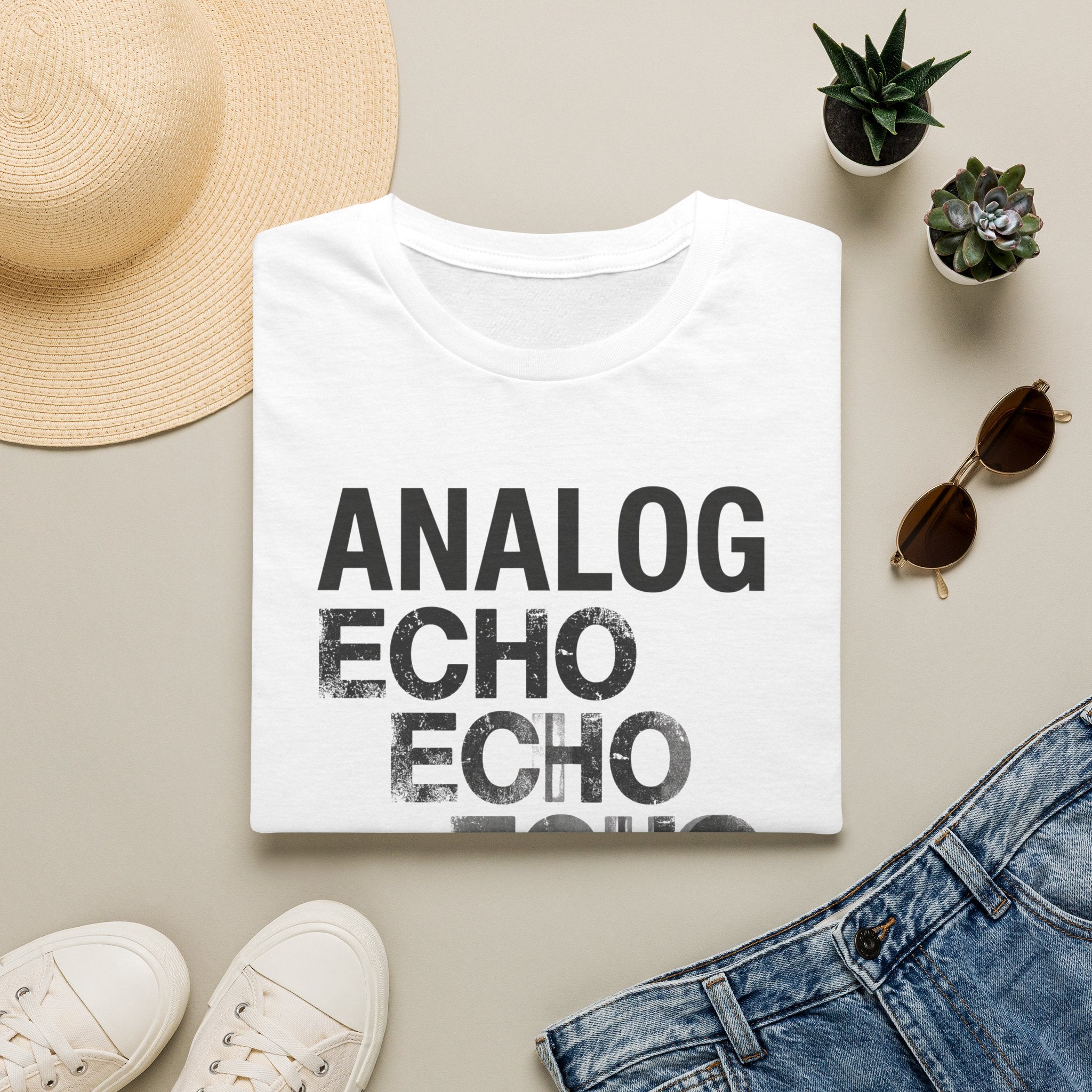 Analog Echo Echo T-Shirt — Vintage Audio Graphic Tee