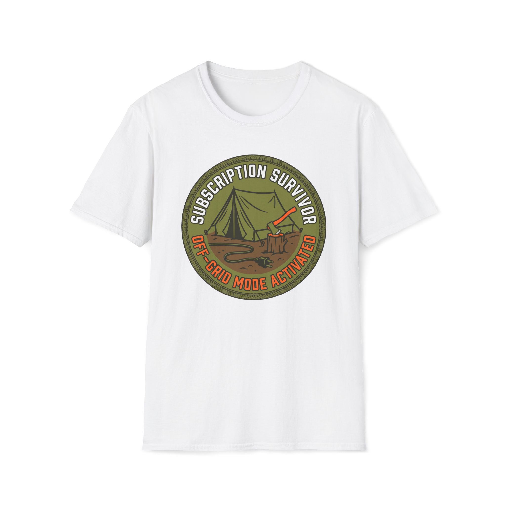 Subscription Survivor Camping Graphic T-Shirt