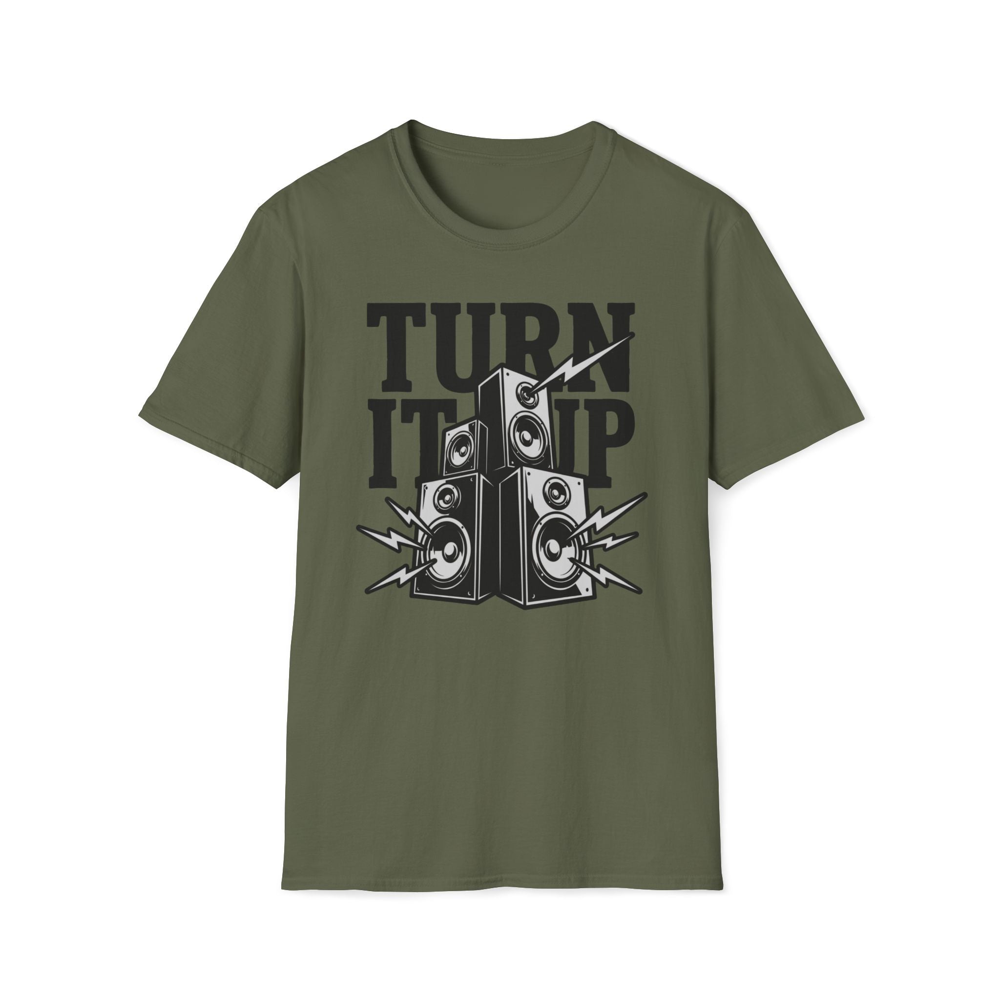 Turn It Up T-Shirt — Loud Speaker Music Graphic Tee