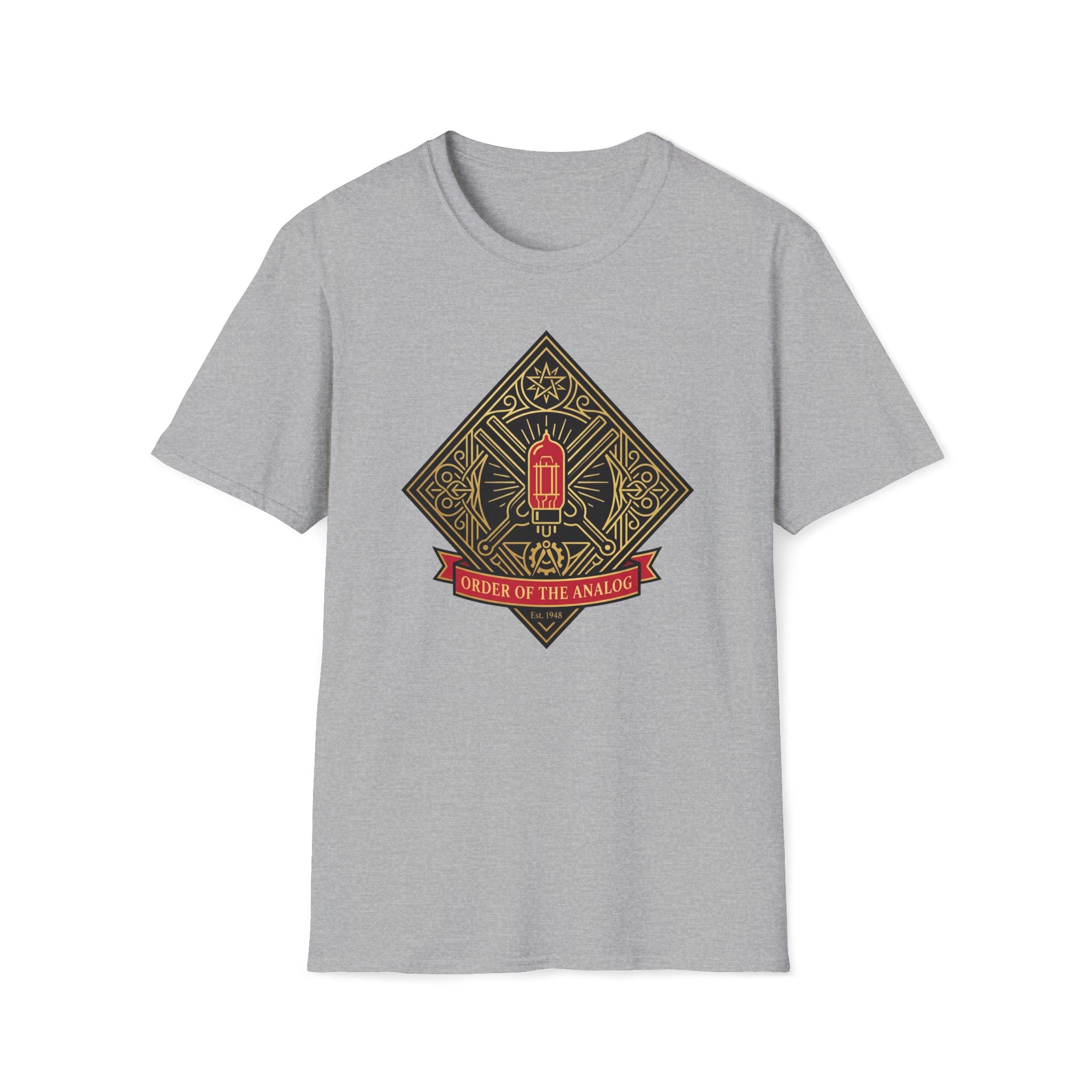 Lantern Emblem T-Shirt — 'Order of the Anvil' Vintage Crest Tee
