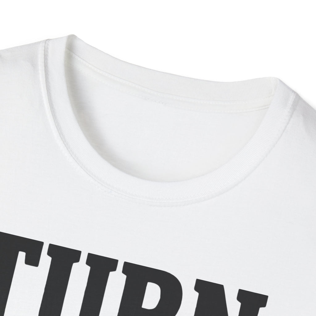 Turn It Up Blue Speakers T-Shirt - Turn Up the Volume Retro Tee