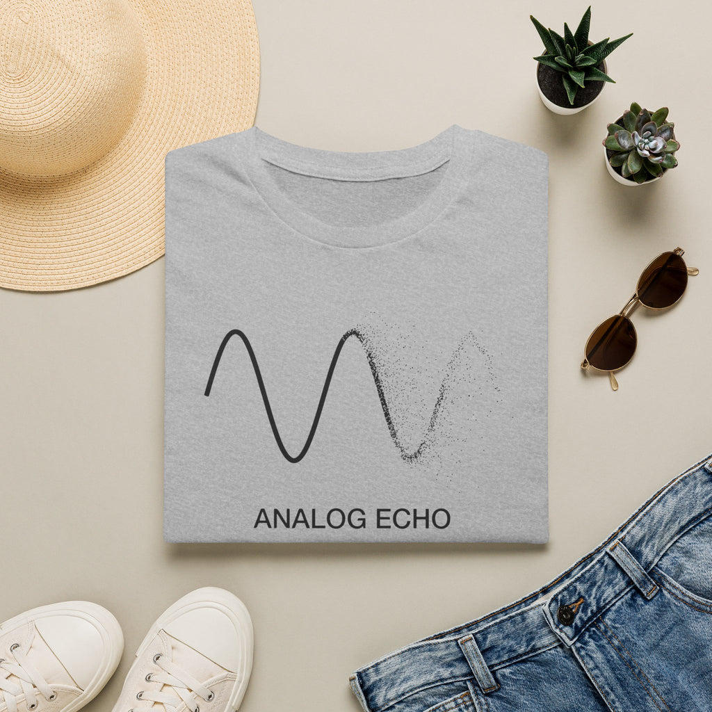 Analog Echo T-Shirt — Minimal Wave Graphic Tee