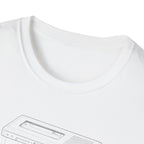 Cassette Tape Schematic T-Shirt — Retro Audio Diagram Tee
