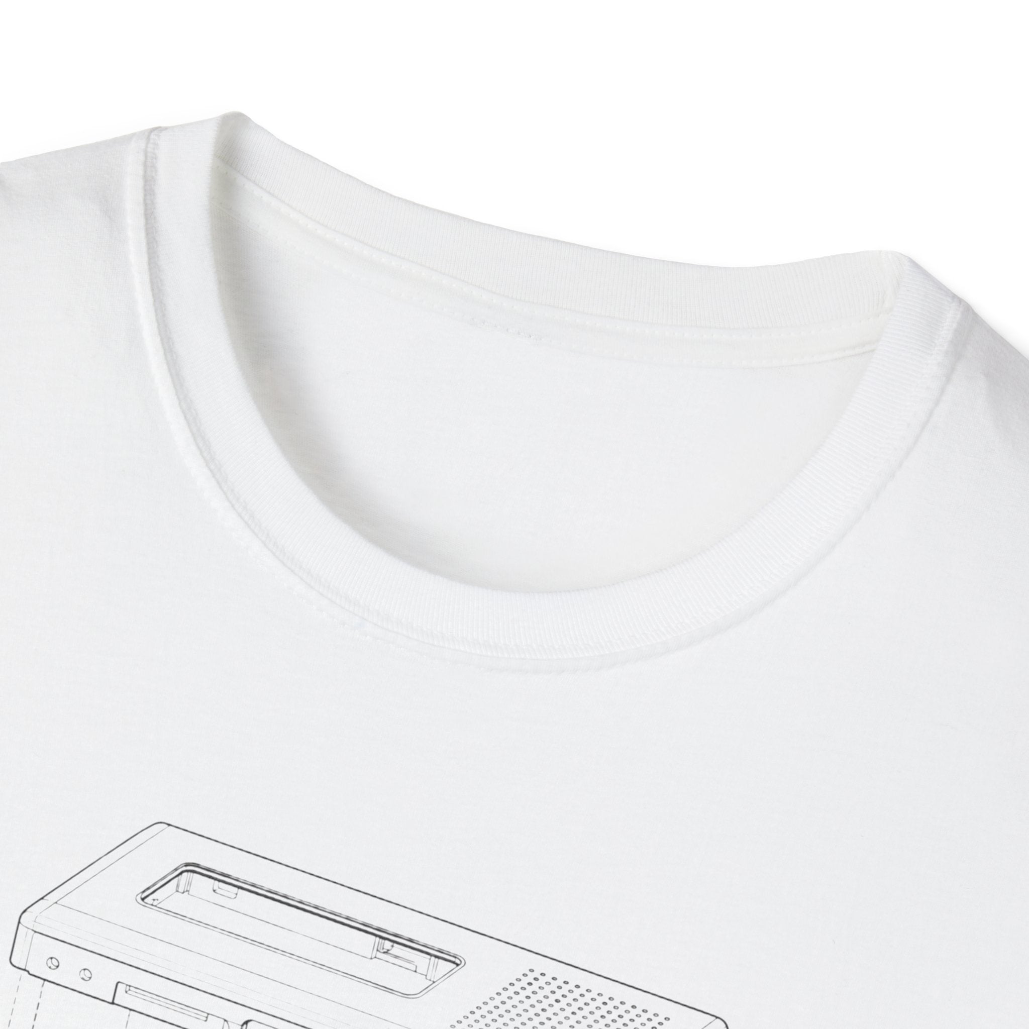 Cassette Tape Schematic T-Shirt — Retro Audio Diagram Tee