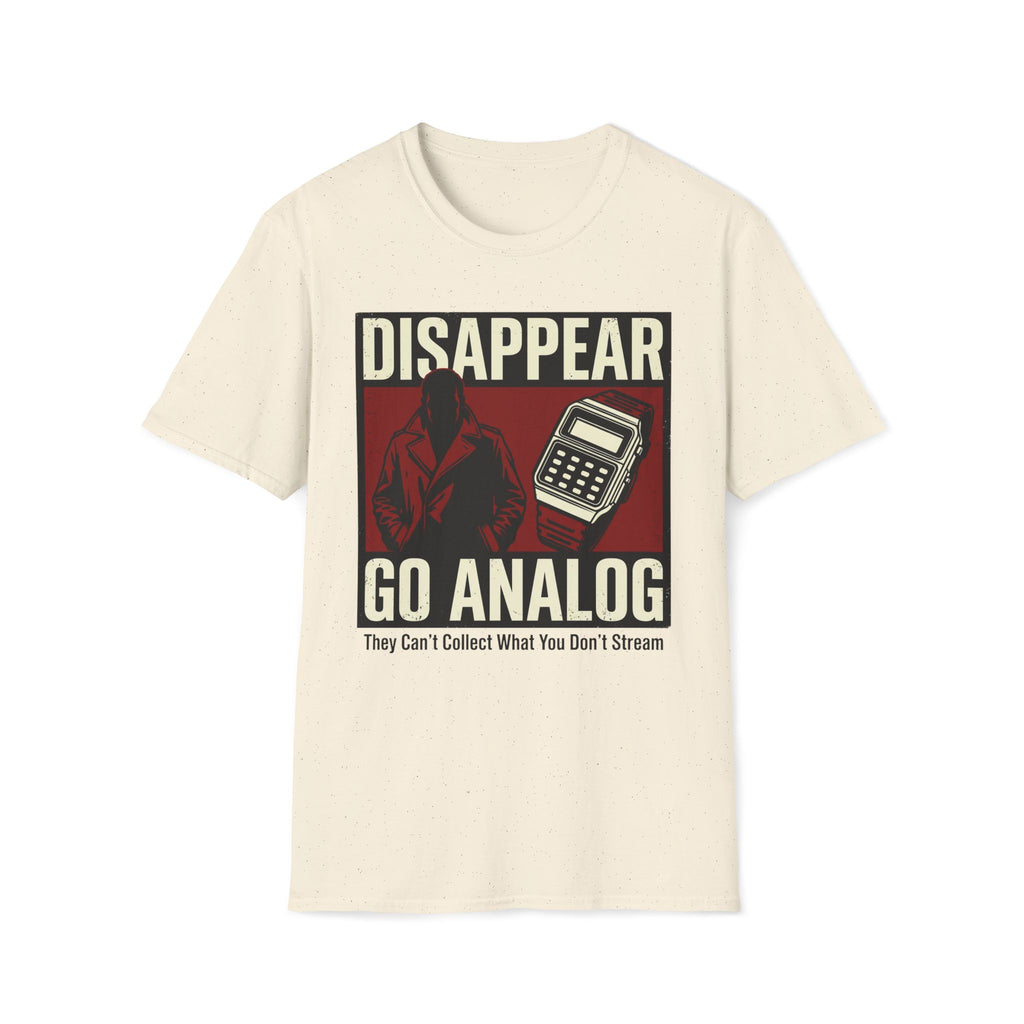 Disappear, Go Analog Retro Graphic T-Shirt