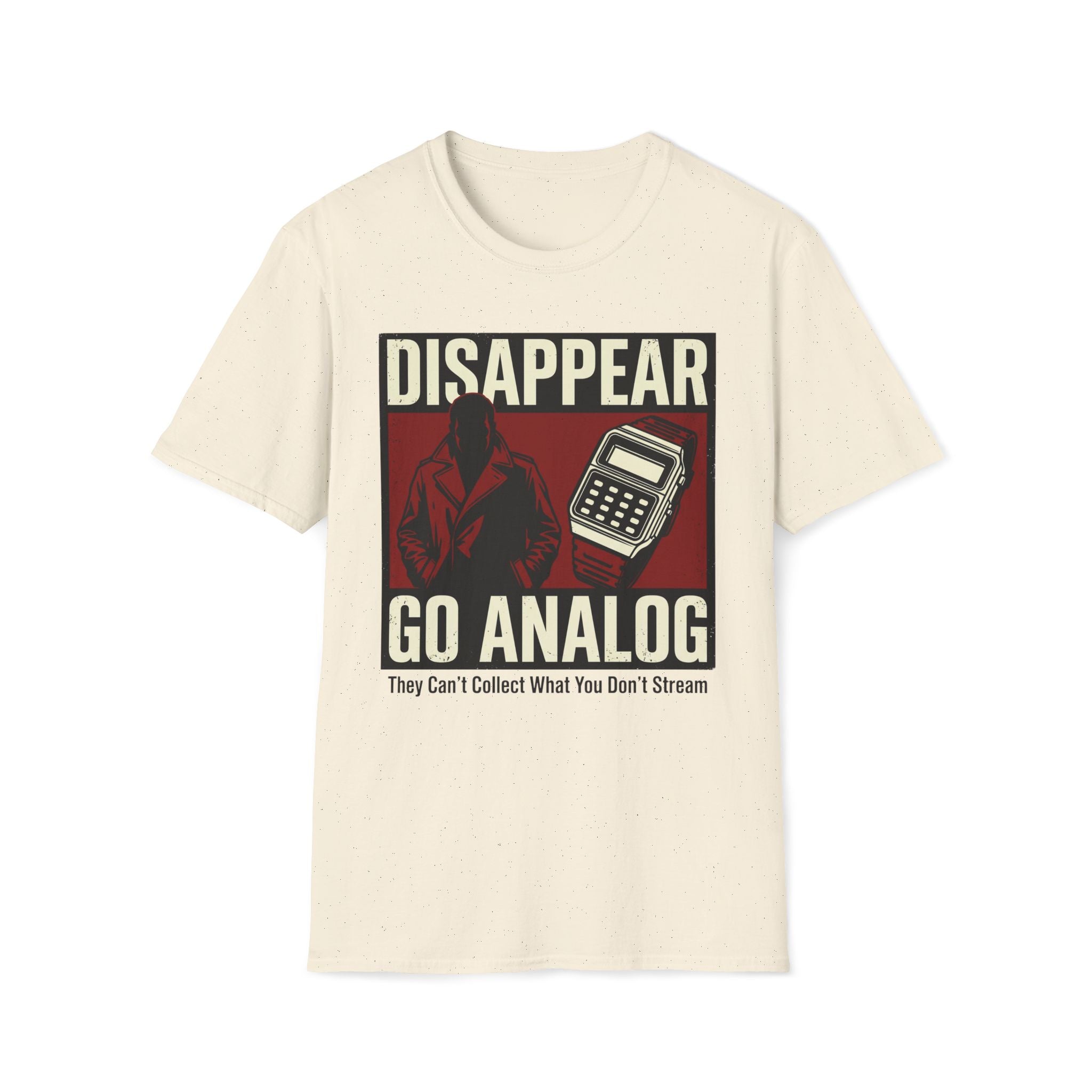 Disappear, Go Analog Retro Graphic T-Shirt