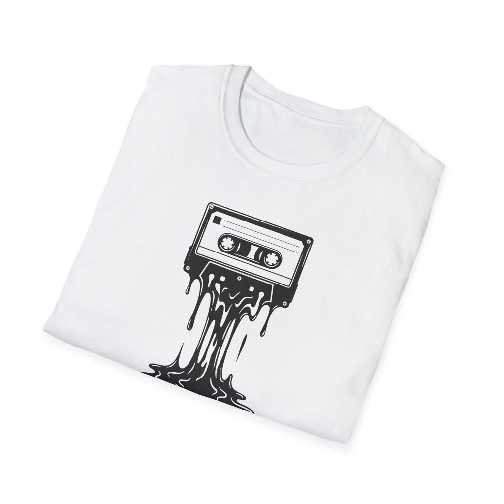 Melting Cassette Tape T-Shirt — Retro Music Graphic Tee