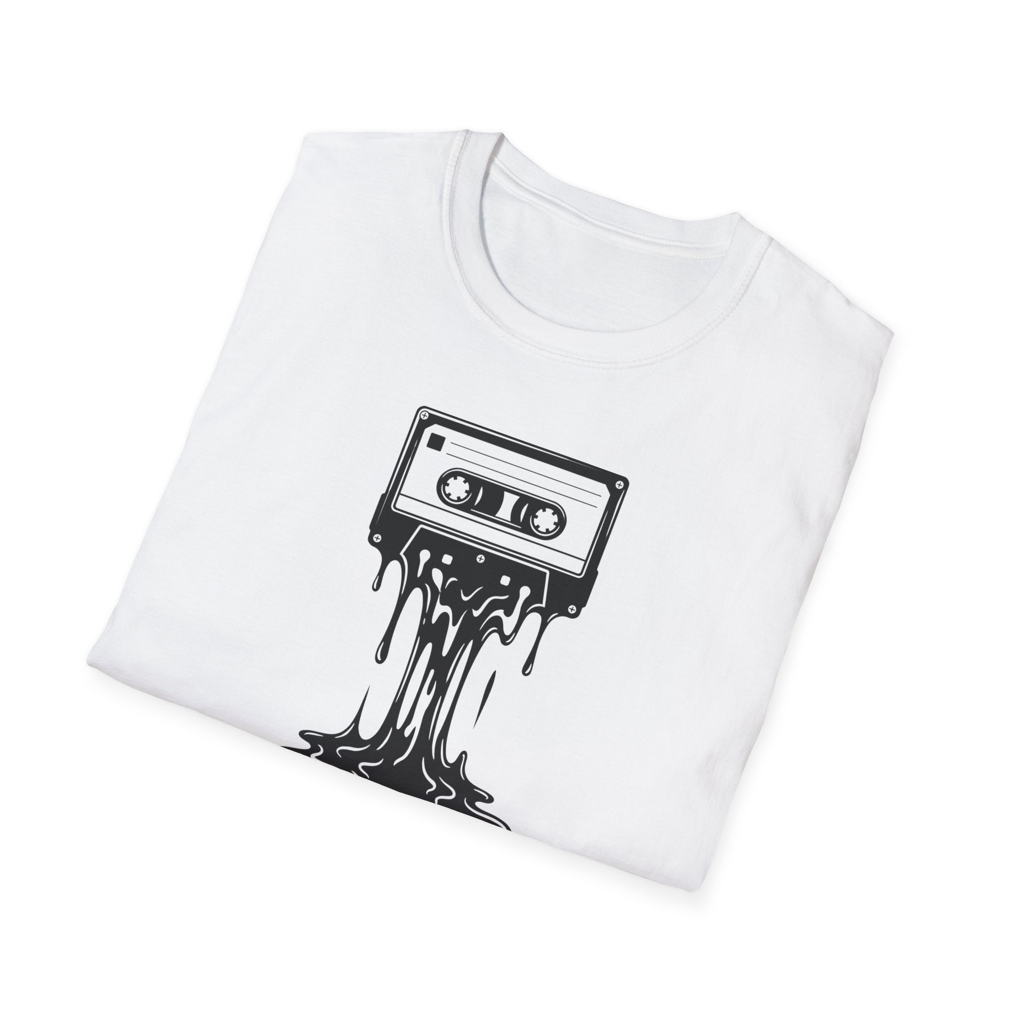 Melting Cassette Tape T-Shirt — Retro Music Graphic Tee