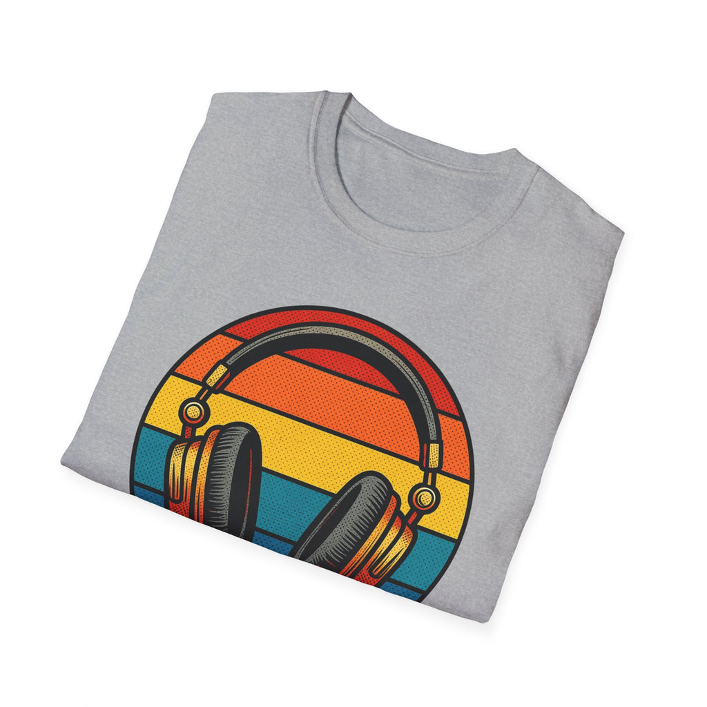 Headphones Retro Sunset T-Shirt