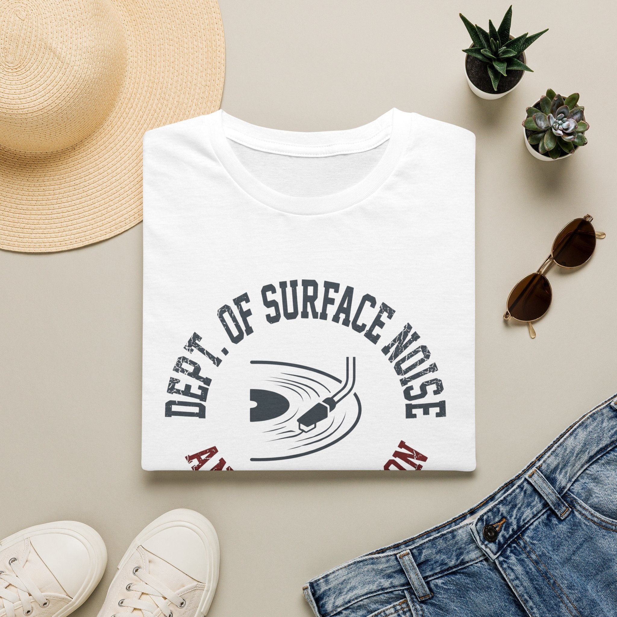 Analog Division T‑Shirt — Dept. of Surface Noise Retro Audio Tee