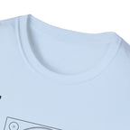Hi‑Fi Blueprint Turntable T-Shirt — Retro Audio Diagram Tee