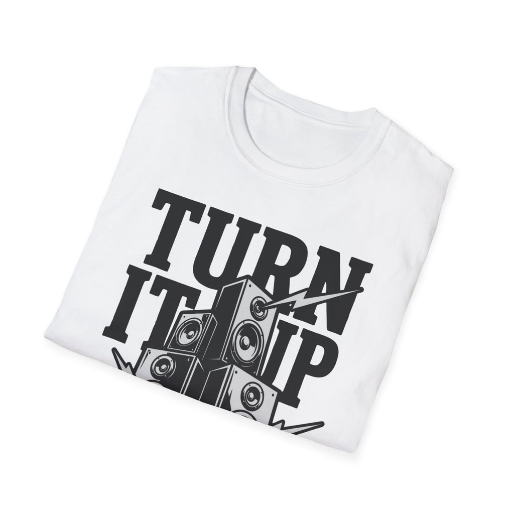 Turn It Up T-Shirt — Loud Speaker Music Graphic Tee