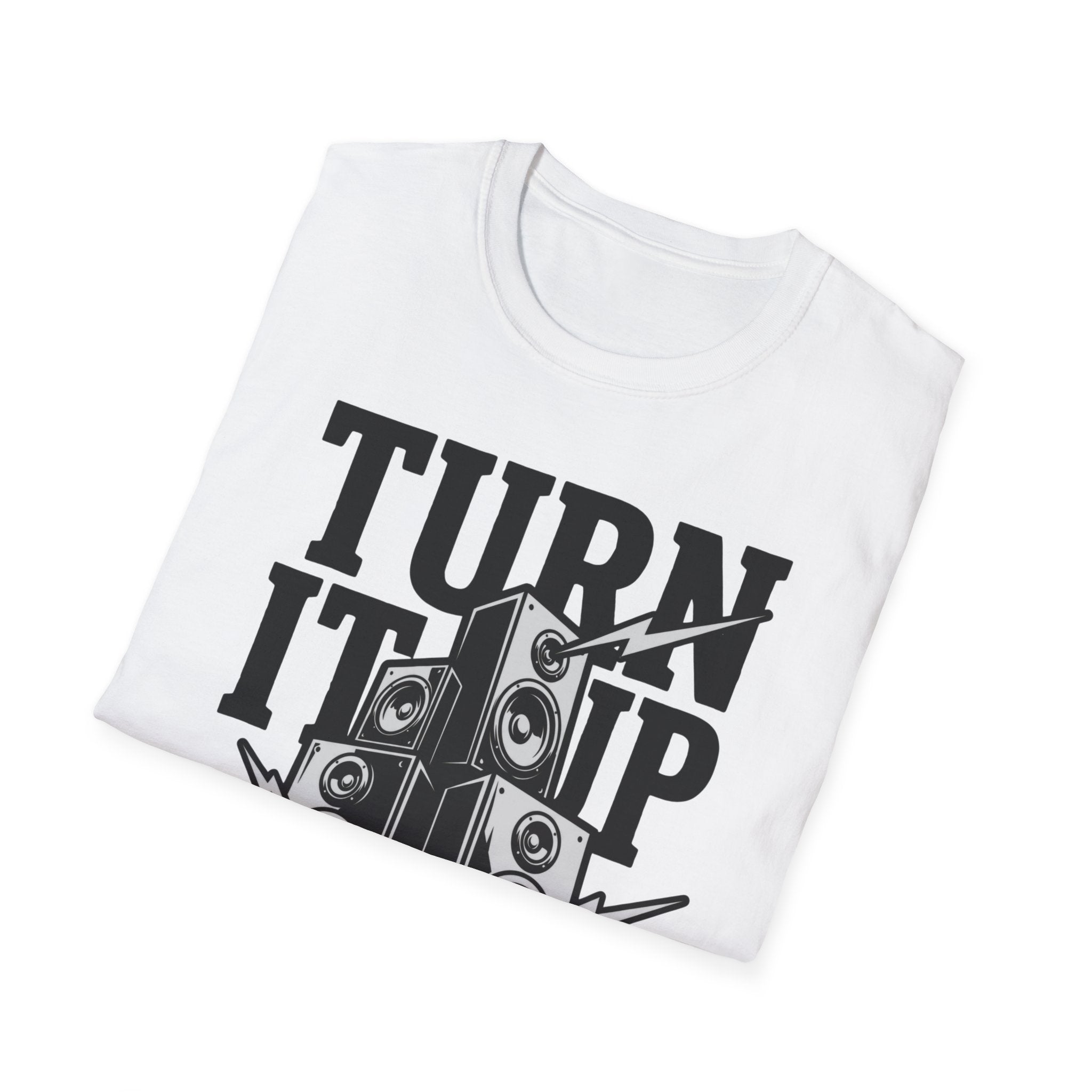 Turn It Up T-Shirt — Loud Speaker Music Graphic Tee