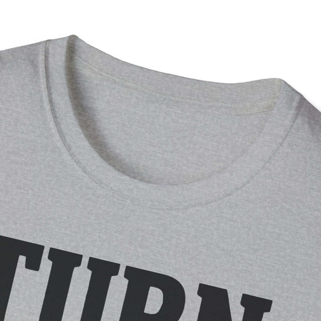 Turn It Up Blue Speakers T-Shirt - Turn Up the Volume Retro Tee