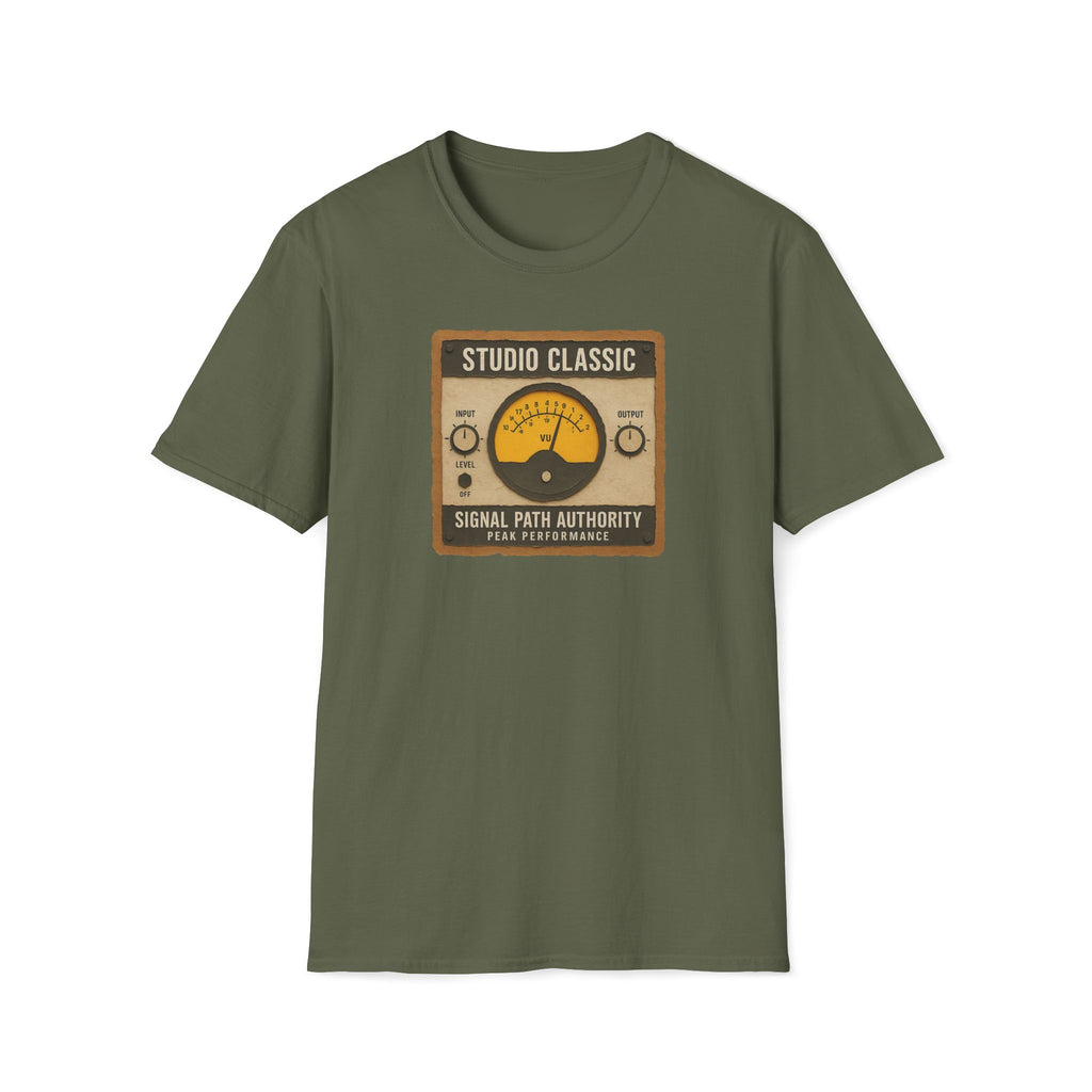 Studio Classic Signal Path T-Shirt — Vintage Audio Engineer Tee