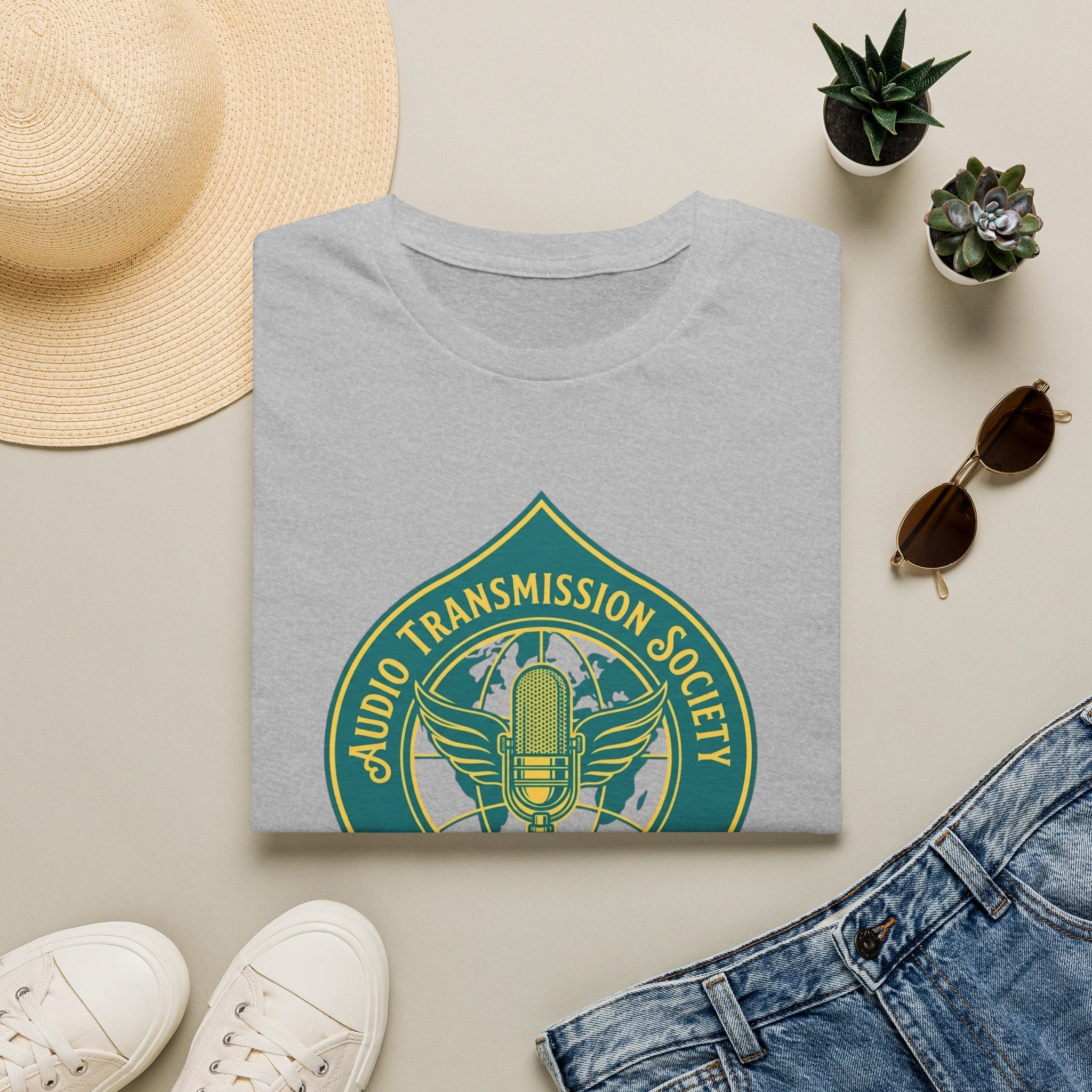 Audio Transmission Society T-Shirt — Retro Microphone Sound Reproduction Guild Tee