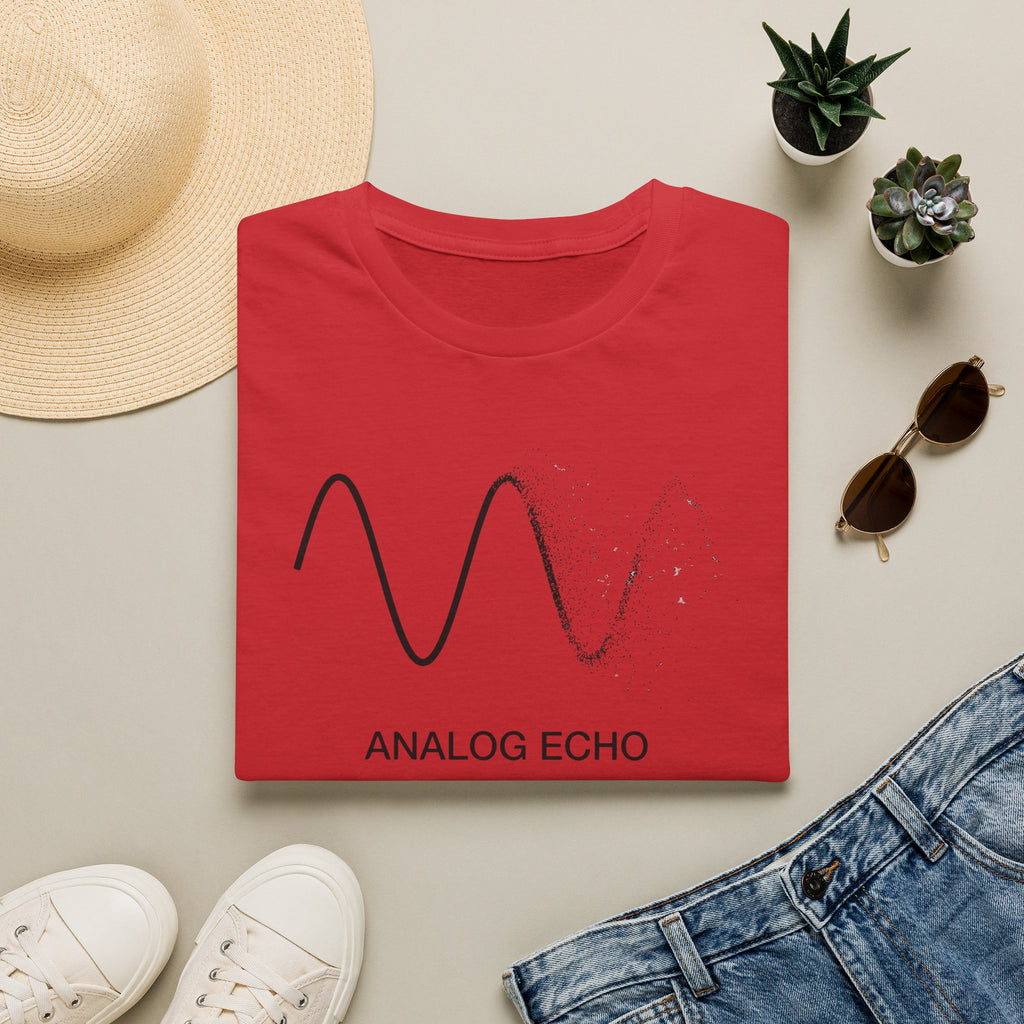 Analog Echo T-Shirt — Minimal Wave Graphic Tee