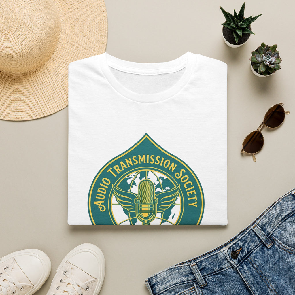 Audio Transmission Society T-Shirt — Retro Microphone Sound Reproduction Guild Tee