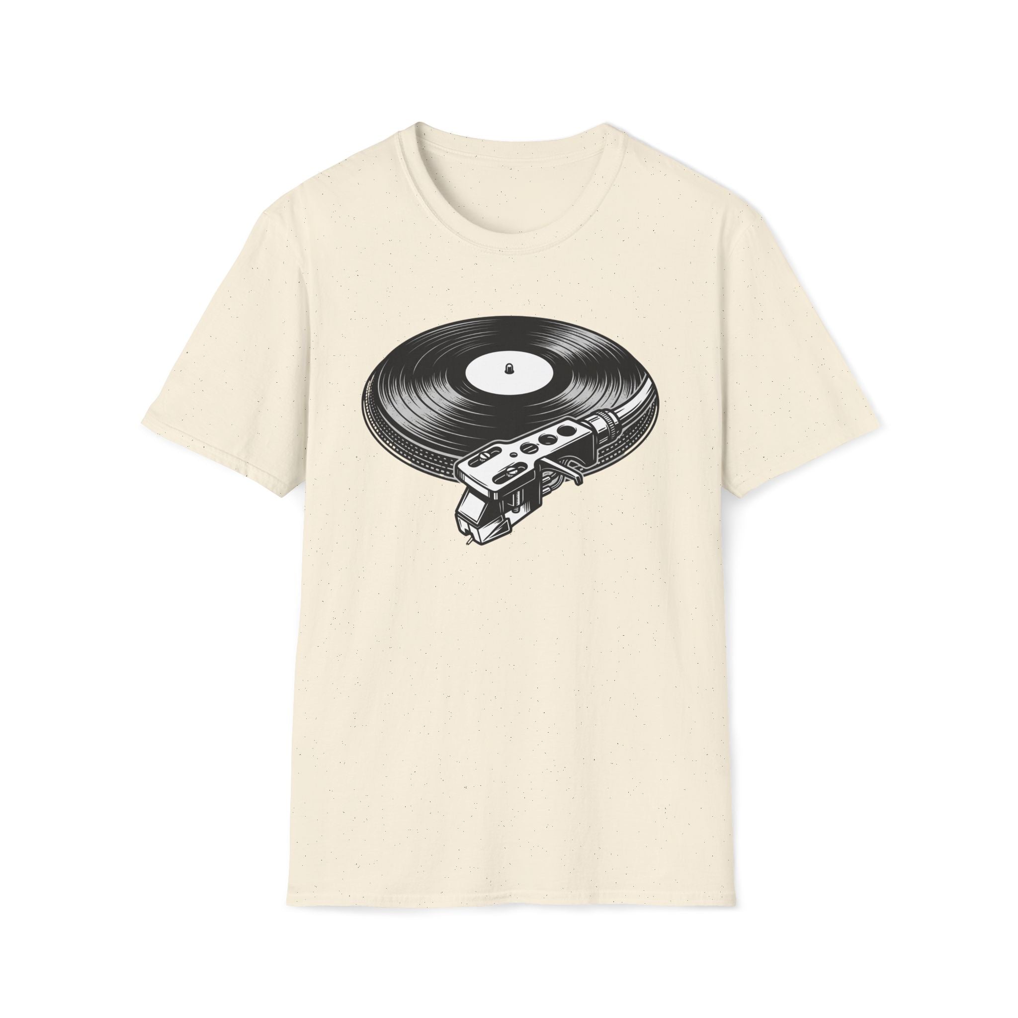 Vintage Vinyl Record T-Shirt — Retro Turntable Graphic Tee