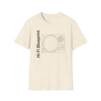 Hi‑Fi Blueprint Turntable T-Shirt — Retro Audio Diagram Tee