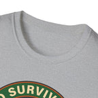 Audio Survival Club T‑Shirt — Retro Mountain Turntable Graphic
