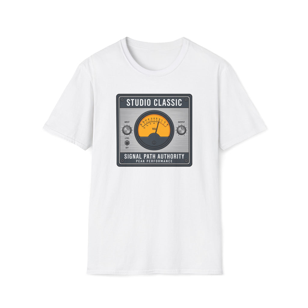 Studio Classic VU Meter T-Shirt — Vintage Audio Engineer Tee