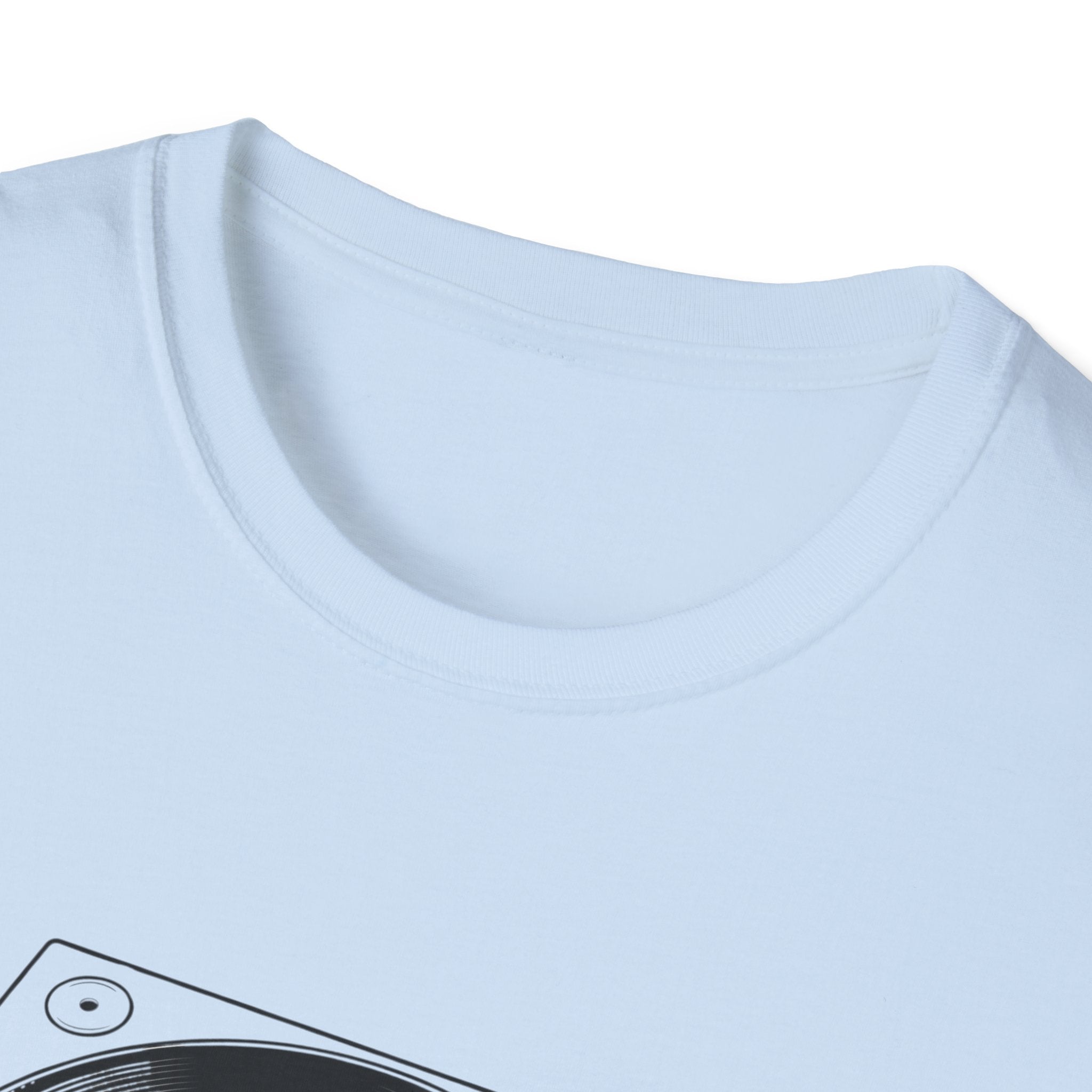 Turntable Vinyl Record T‑Shirt — Retro DJ Music Tee