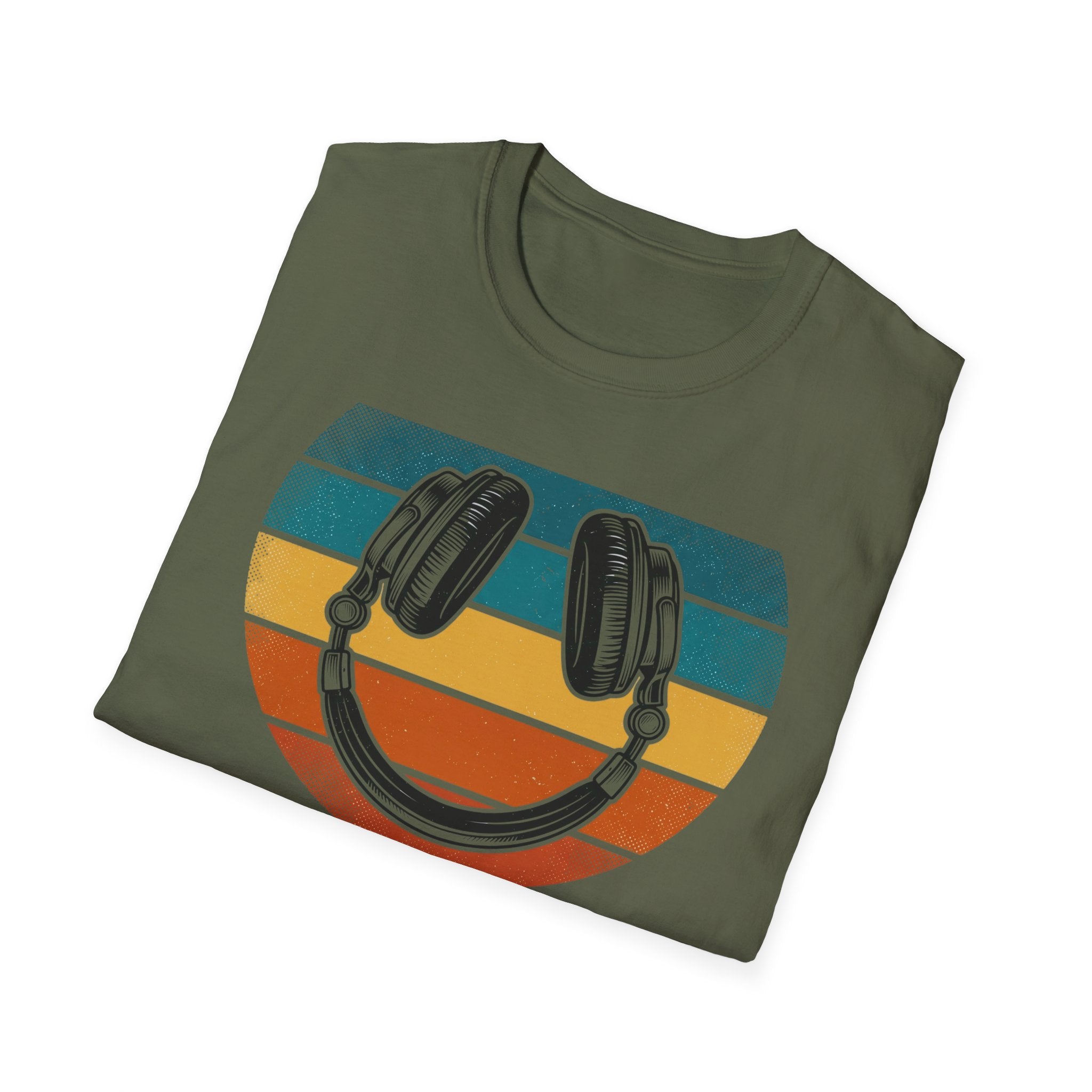 Retro Headphones Smile T-Shirt