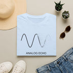 Analog Echo T-Shirt — Minimal Wave Graphic Tee