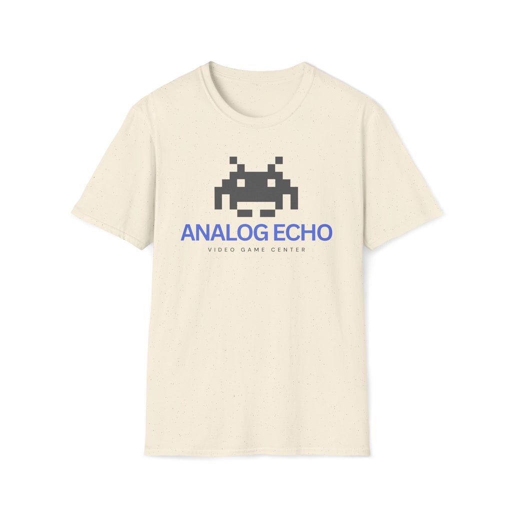 Analog Echo Video Game T-Shirt — Retro Space Invader Gaming Tee