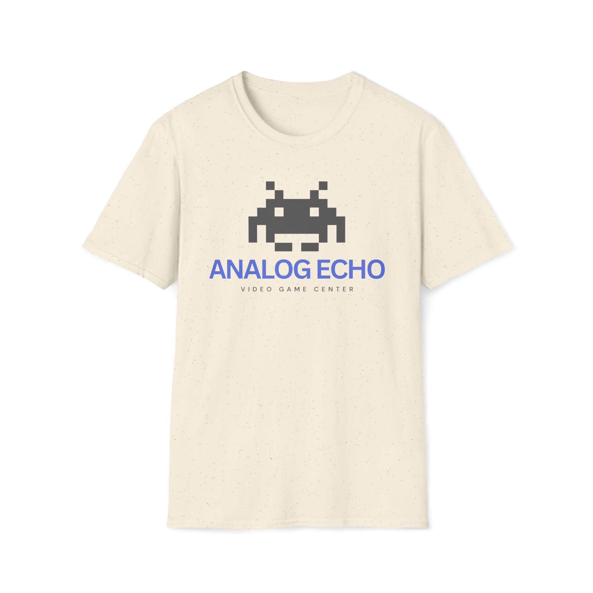 Analog Echo Video Game T-Shirt — Retro Space Invader Gaming Tee