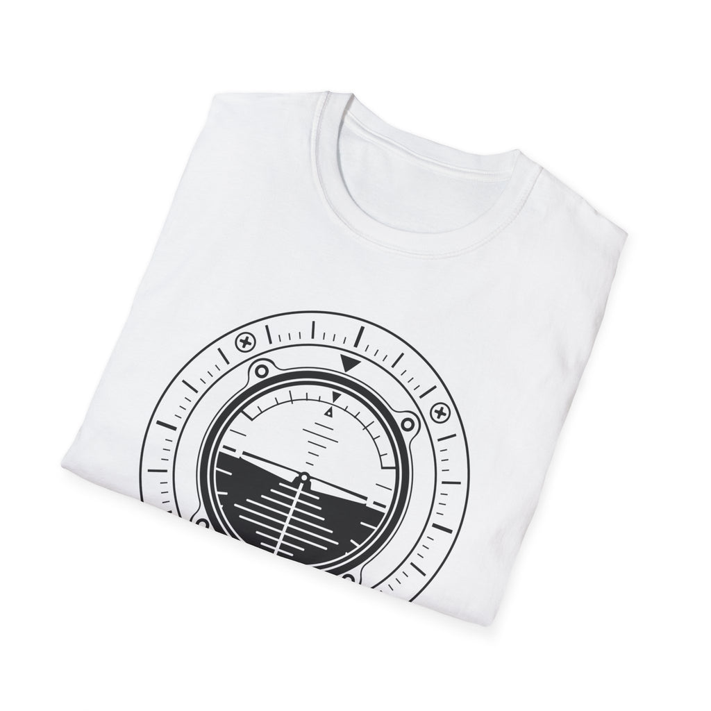 Aviation Attitude Indicator T‑Shirt — Pilot Instrument Graphic Tee