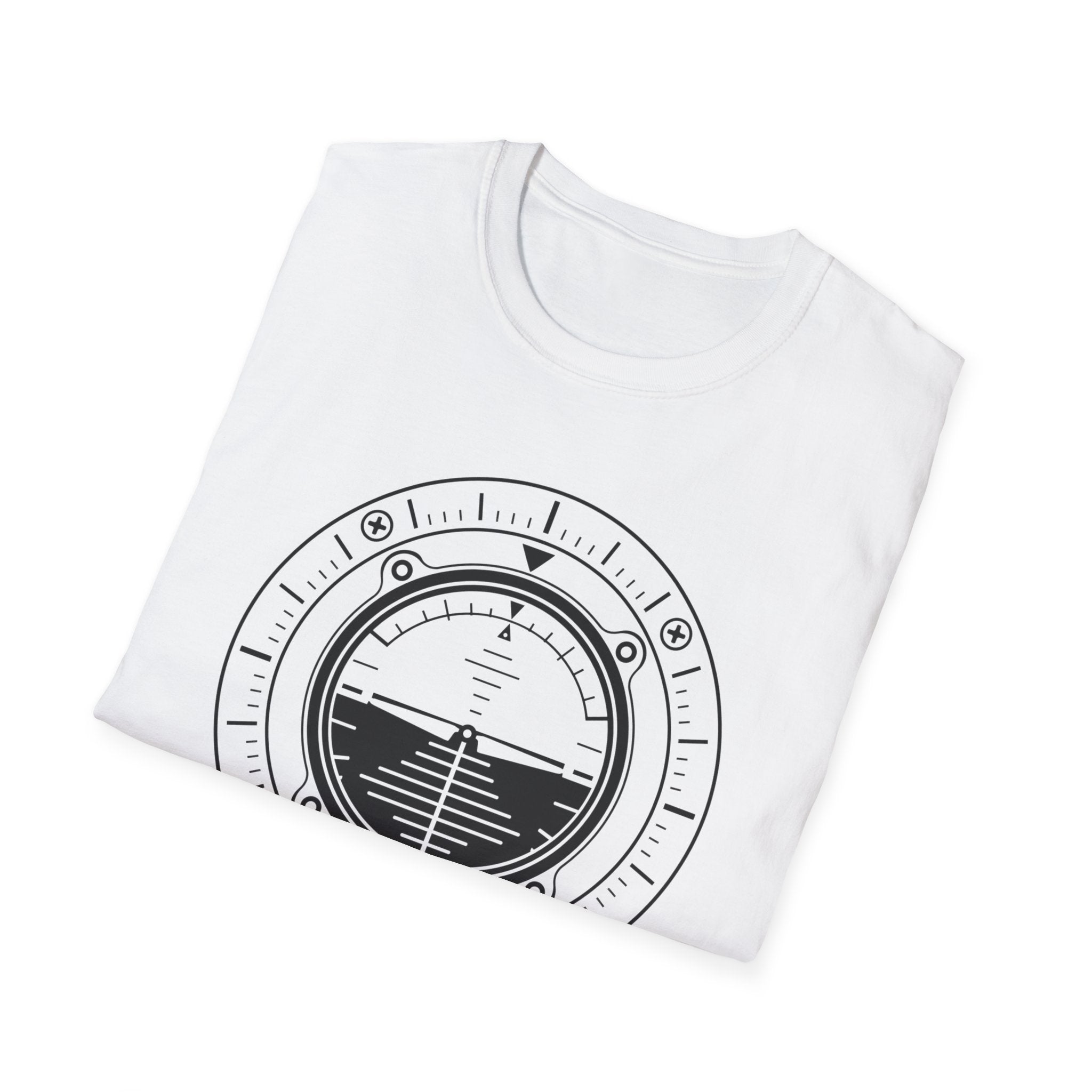 Aviation Attitude Indicator T‑Shirt — Pilot Instrument Graphic Tee