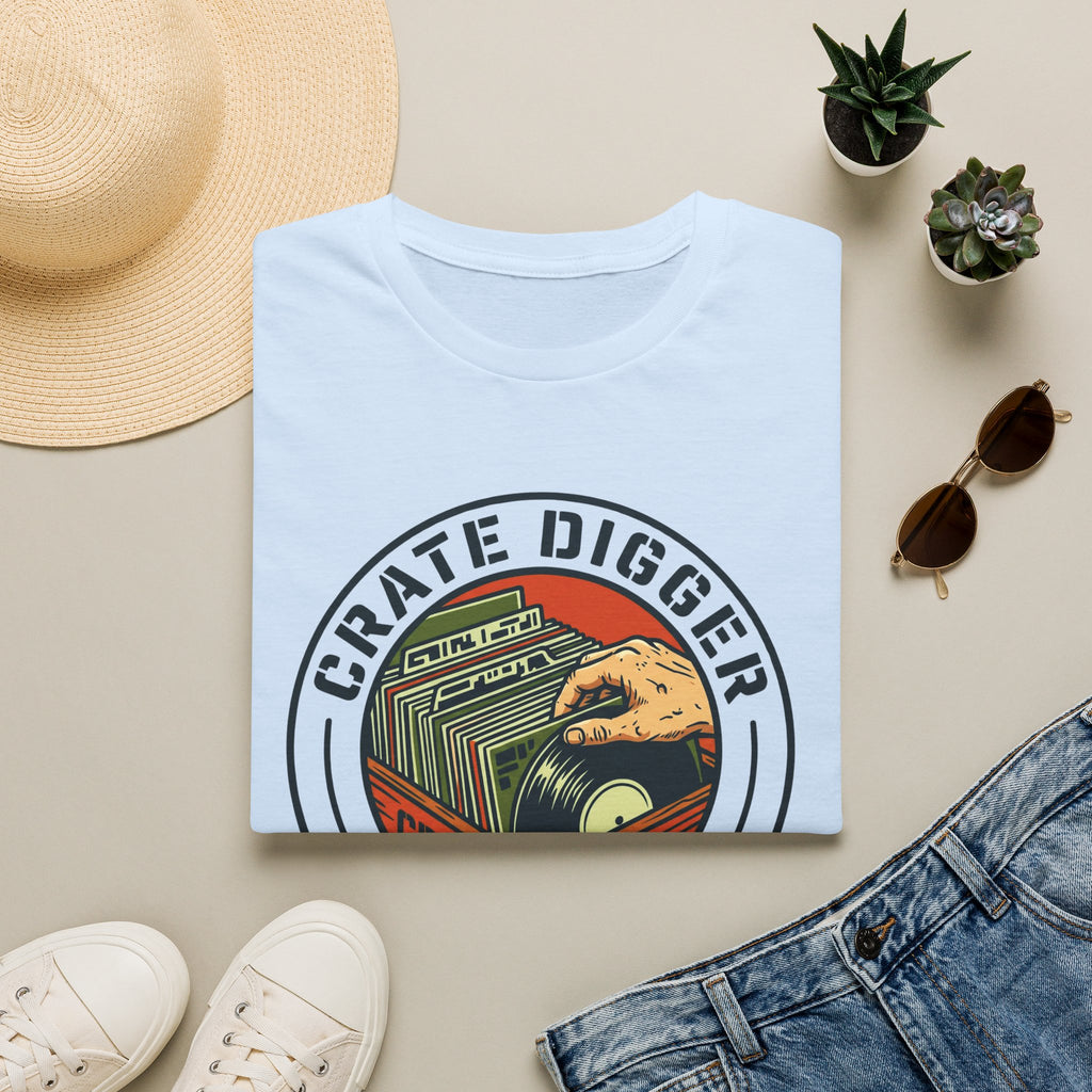 Crate Digger T-Shirt – Retro Vinyl Record Collector Tee