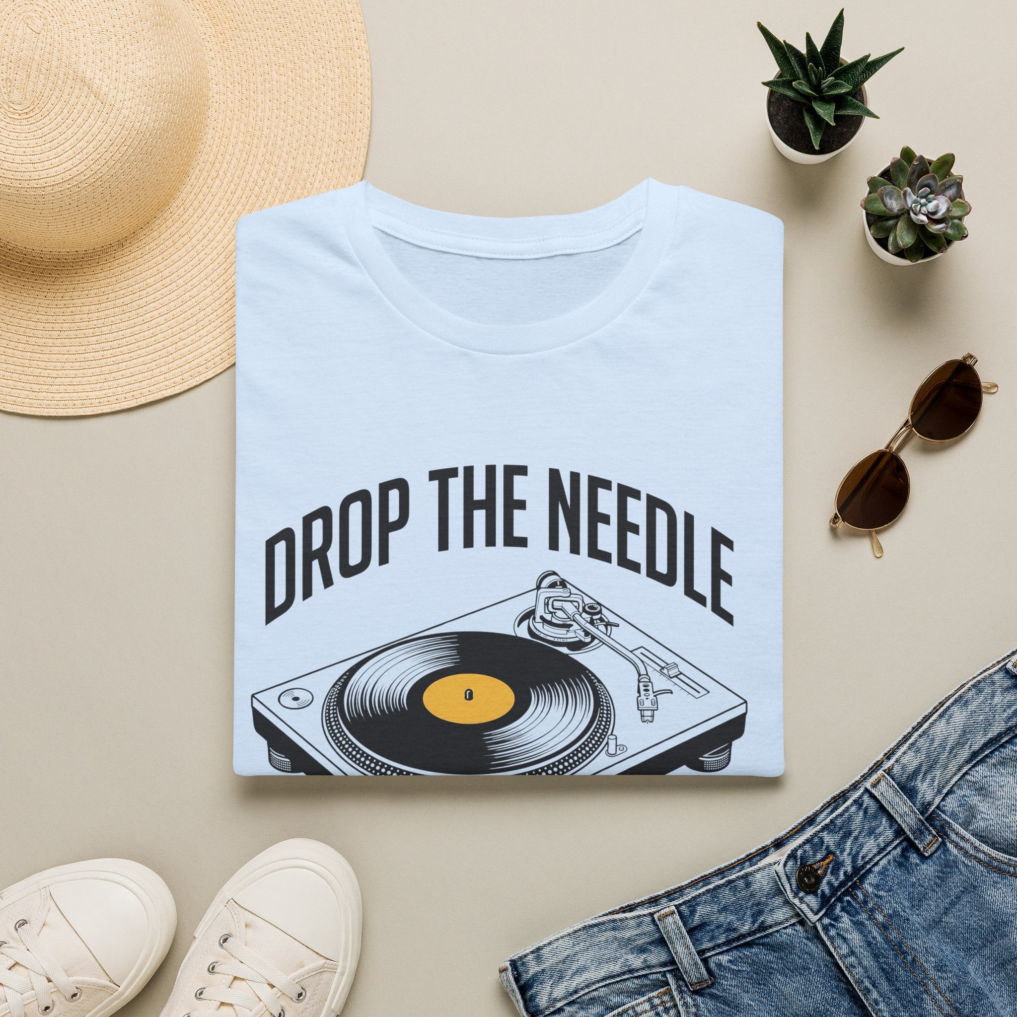 Drop the Needle Vinyl Turntable T‑Shirt