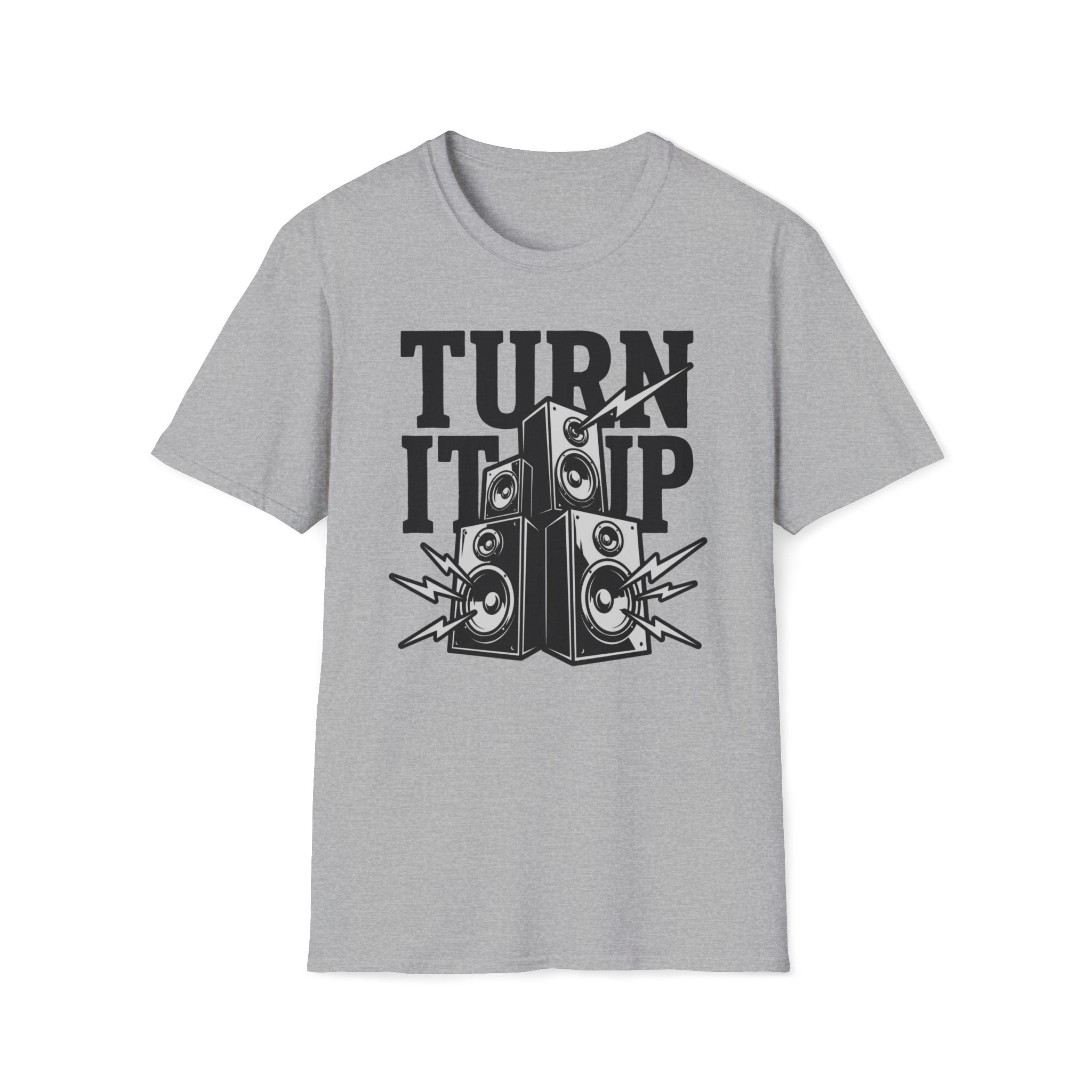Turn It Up T-Shirt — Loud Speaker Music Graphic Tee