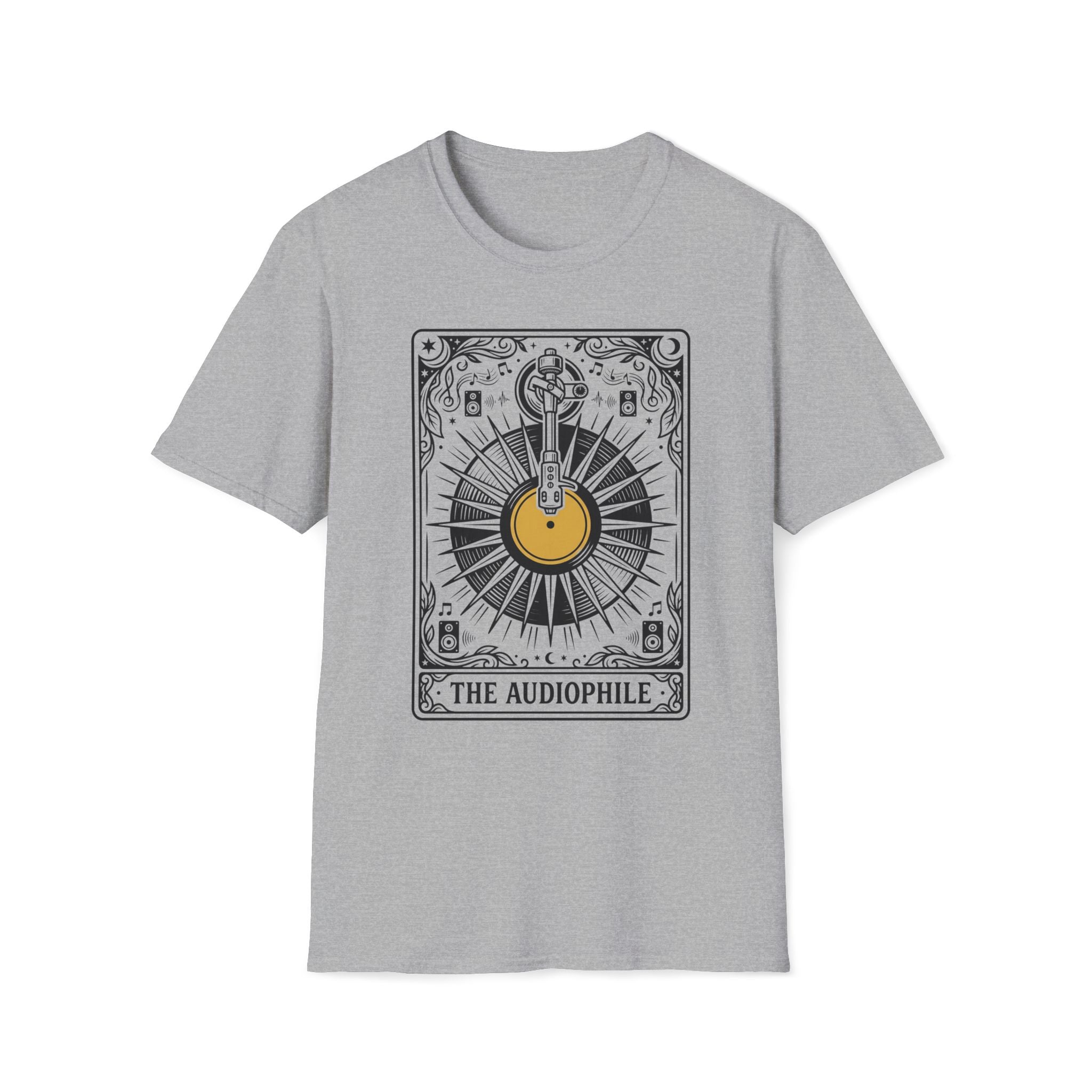 Audiophile Tarot T-Shirt — Turntable Needle Graphic Tee